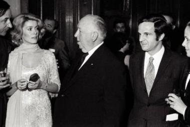 Philippe Noiret, Catherine Deneuve, Alfred Hitchcock, François Truffaut, Claude Jade