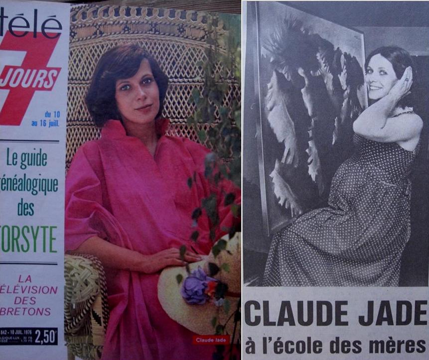 In Frankreich keine Zensur der Schwangerschaft: Claude Jade im Sommer 1976