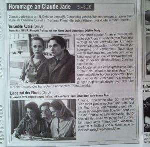 Hommage an Claude Jade Lichtblick Kino Berlin 2013