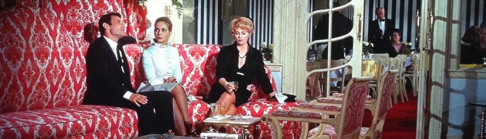 Michel Subor, Claude Jade und Dany Robin im Colony Club New York