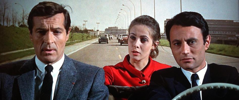 Frederick Stafford, Claude Jade und Michel Subor in Alfred Hitchcocks "Topas"