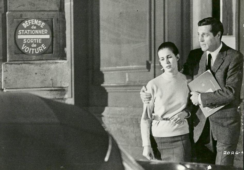 Claude Jade und Frederick Stafford in Alfred Hitchcocks "Topas"