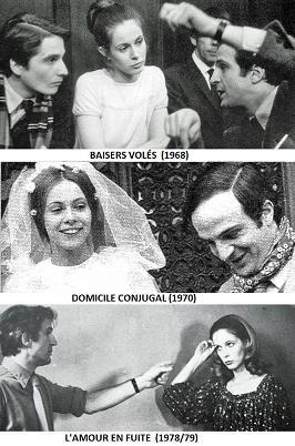 Baisers volés, Domicile conjugal, L'amour en fuite, Francois Truffaut, cycle Antoine Doinel, Claude Jade, Jean-Pierre Léaud