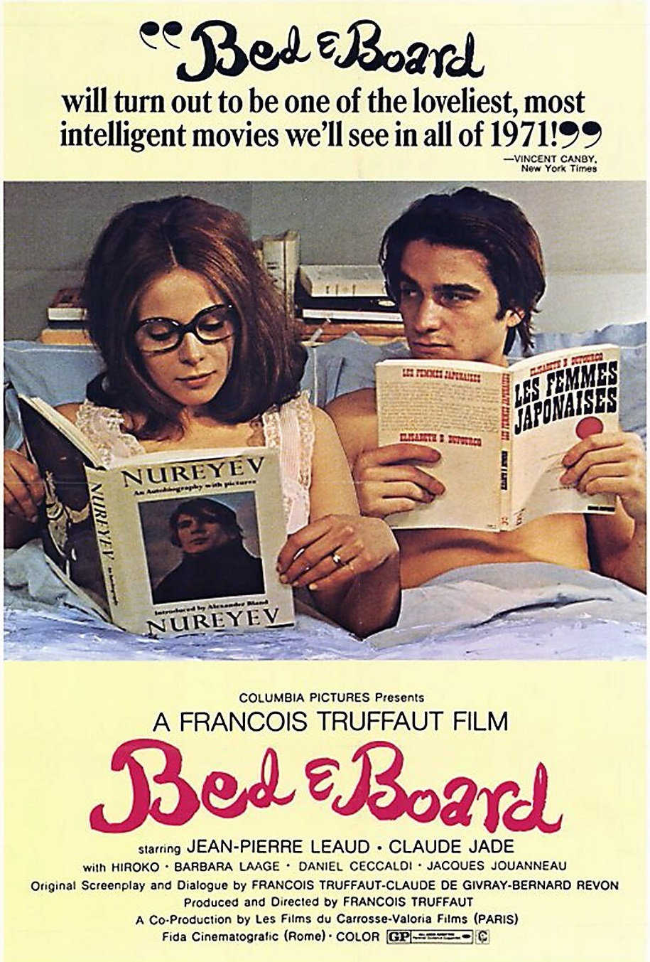 Domicile conjugal Francois Truffaut Bed & Board Claude Jade Jean-Pierre Léaud