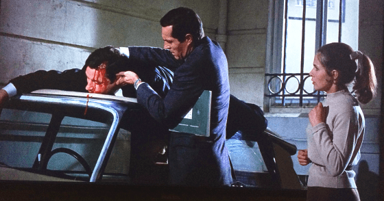 Philippe Noiret, Claude Jade, Frederick Stafford, Topaz, Etau,Alfred Hitchcock, avenue Hoche Citroën DS 19