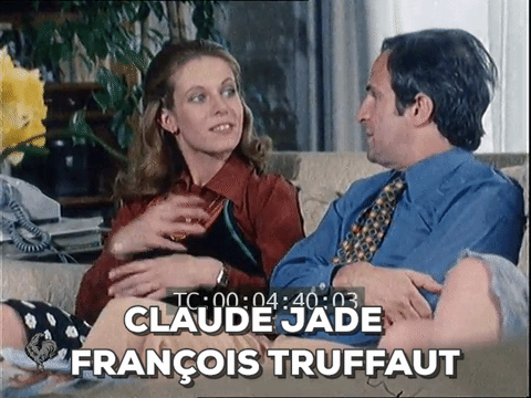 François Truffaut, Claude Jade, 1974 