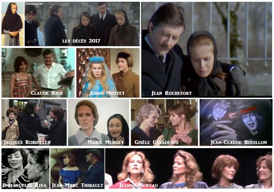 Jean Rochefort, Jean-Claude Bouillon, Gisèle Casadesus, Claude Rich, Jacques Robiolles, Jean-Marc Thibault, Alain Mottet, Marie Mergey, Jeanne Moreau