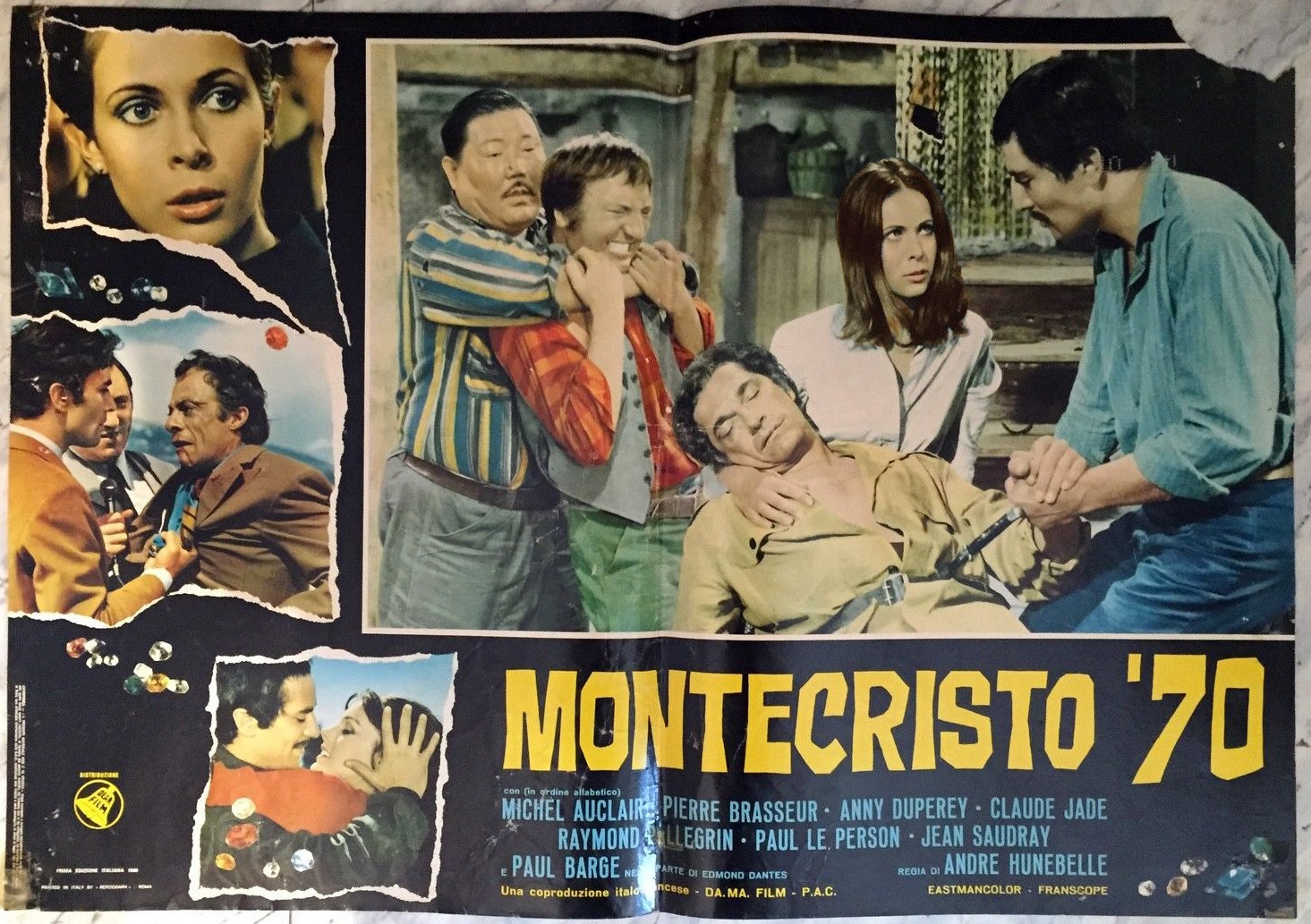 montecristo 70 sous le signe de monte cristo claude jade paul barge gabriel gascon iska khan paul le person Jean Saudray Anny Duperey andre hunebelle gejagt wie monte Christo der rächer aus dem sarg