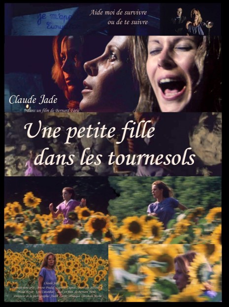 Une petite fille dans les tournesols, film de Bernard Ferie, avec Claude Jade, Bernard Rousselet, Bruno Pradal, Isabelle Cagnat