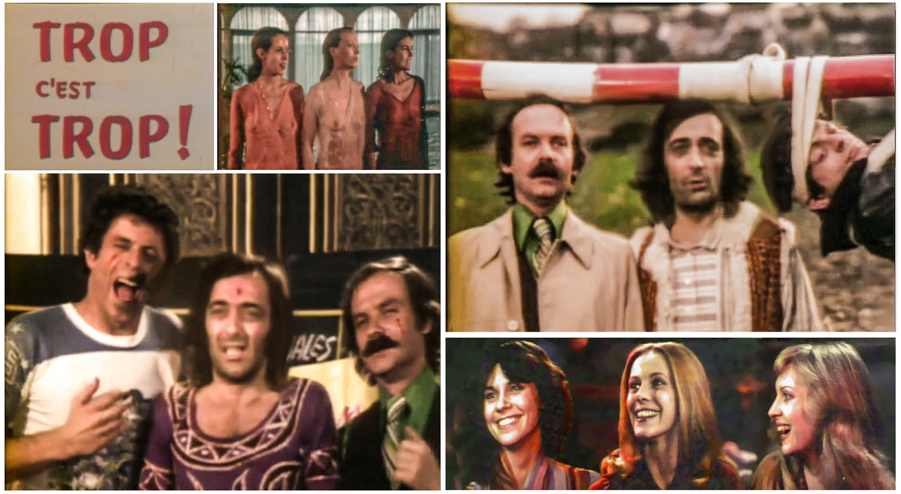 "Trop c'est trop" Georges Beller, Didier Kaminka, Philippe Ogouz, Claude Jade, Chantal Goya, Nicole Jamet