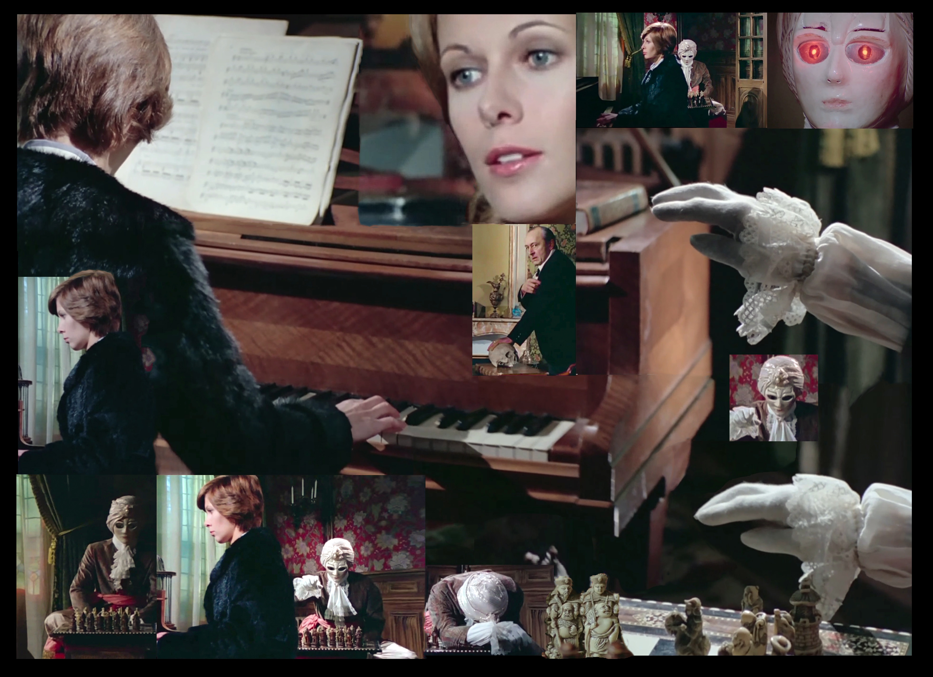 Als der Schachroboter Pennys Klavierspiel hört, will er sie berühren - und bricht zusammen.